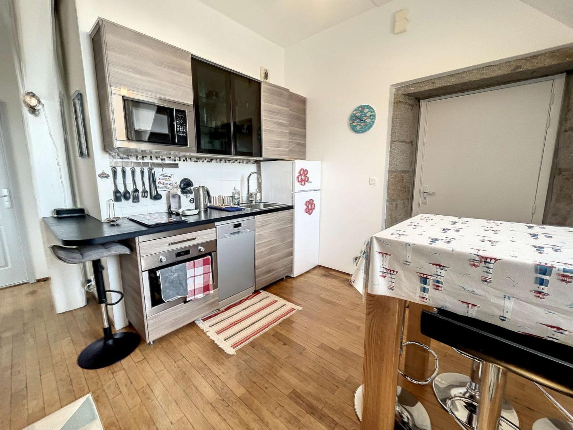 Appartement Cosy, 200M Plage, Parking Prive, Wifi - Fr-1-361-18 Granville Kültér fotó